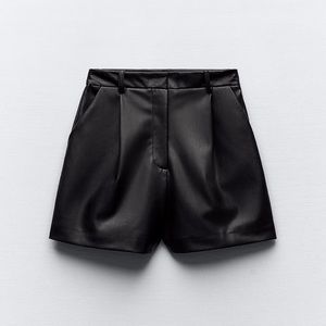 Zara Leather Shorts